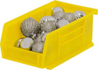 Akro-Mils 30220 AkroBins Plastic Storage Bins, Space-Saving Stackable Bins for Garage, Pantry, Craft Organization, 7-" x 4-" x 3-", Yellow, 24-Pack