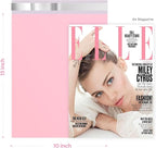 Fuxury Pink Poly Mailers 10x13 Inch 500pcs,Heavy Duty Shipping Bags Bulk for Clothes,Self Adhesive Mailing Shipping Envelopes,Waterproof Packaging Bags for Business Return Postal,Light Pink