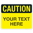 Custom Caution Sign, OSHA Sign, 24x30 Inches, Rust Free .063 Aluminum, Fade Resistant, Indoor/Outdoor Use, Made in USA
