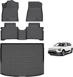 AIPOIL® Floor Mats & Cargo Liner Set for 2023-2025 Kia NIRO & Kia NIRO Hybrid (Not for NIRO EV & NIRO PHEV) All Weather Protection TPE Anti-Slip Automotive Full Set Accessories - Black