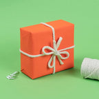 RUSPEPA Orange Kraft Paper Roll - 18 inches x 100 feet - Recyclable Paper Perfect for for Crafts, Art, Wrapping, Packing, Postal, Shipping, Dunnage & Parcel