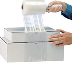 TOTALPACK - 5" x 1,000 FT - 80 Gauge, 4 Pack Shrink Film. Shrink Mini Wrap with Dispenser, Pallet Wrap, Stretch Film Plastic Wrap - Industrial Strength Hand Stretch Wrap.