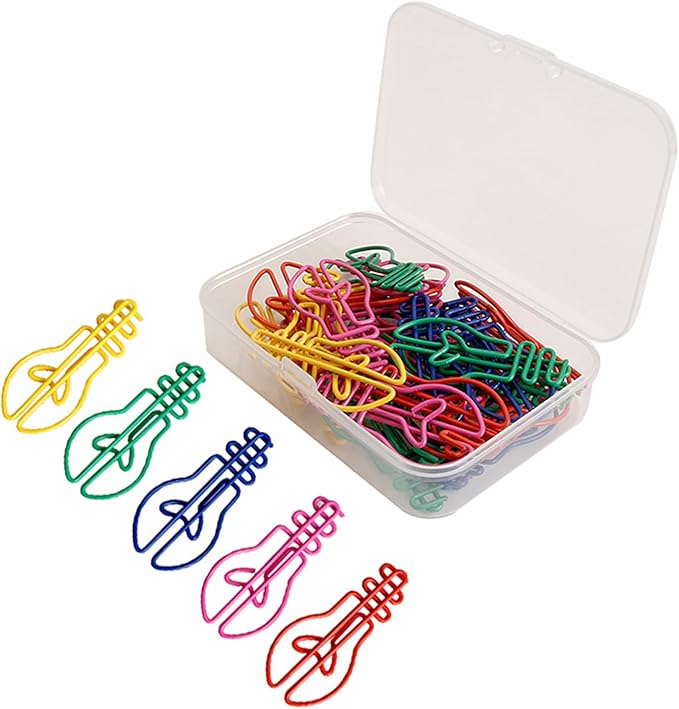 30Pieces Small Paperclips Light Bulb Paper Clip Metal Bookmarks Office Supplies for Binding Hanging File Document Metal Paper