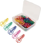 30Pieces Small Paperclips Light Bulb Paper Clip Metal Bookmarks Office Supplies for Binding Hanging File Document Metal Paper
