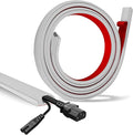 Floor Cable Cover, Low Profile Cable Hider for Wires, Self Adhesive Cord Hider for Wall, Cord Covers Wall Mounted Tv, for Offices, Gym, Exhibitions (Gray, 3.3 Feet)