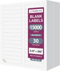NextDayLabels - 3-7/16" x 2/3" Rectangular Sticker Labels for Printer - White Laser/Inkjet Printer Labels Return Address Labels Shipping Label Stickers (500 Sheets, 30 Per Sheet, 1500 Labels)