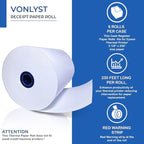 3 1/8 x 230 Thermal Paper Receipt Roll for Epson Printer (Pack 12 rolls)