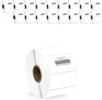 HOUSELABELS 2" x 1" Barcode Labels in Polypropylene Compatible with Zebra and Rollo Printers, 18 Rolls / 1,300 Labels per Roll