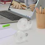 Transparent Tape with Dispenser, 0.7 in x 1000 in Clear Tapes and Refillable Dispensers, Office Tape Rolls with Dispenser Bulk for Craft Jobs, Gift Wrapping, Repairing, Home and School (48)