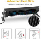 FastDeng LED Shop Light, 150W 18000lm 5000K Daylight LED Garage Light, IP66 Waterproof Outdoor Flood Light with US Plug 10FT Cord and Switch for Workshop Yard Factory Area High Bay Lighting