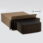 50 Pack 7x5x1 Inches Small Shipping Boxes, Black Corrugated Cardboard Boxes, Moving Mailing Packing Box
