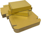 12 Pcs 14.2 x 11.8 x 2.4 inches Large Szie Corrugated Cardboard Gift Boxes Recyclable Shipping Boxes for Mailing & Holidays, Wedding, Birthday, Gifts Packaging (Gold, 14.2 x 11.8 x 2.4")
