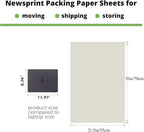 Large Packing Paper Sheets for Moving 31in x 21.5 in, 100 Sheets Newsprint Packing Paper for Moving Supplies, Shipping, Wrapping and Box Filler 4.3Lbs
