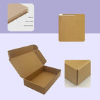 10x6x2 inches Shipping Boxes Bulk 25 Pack Brown, Corrugated Cardboard Box, Mailer Boxes for E-commerce Packaging and Holidays Gift, Small Giving Boxes for Wrapping Mailing Present
