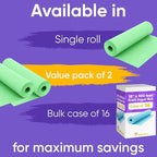 18" x 1200" (100 ft) Light Green Kraft Paper Roll (Value Pack of 2), 45 lbs Thickness, Made in USA Colored Craft Paper for School, Bulletin Board - Odorless, Non-Toxic, Safe for Kids