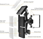 2025 Elite New Upgraded LED Flood Light Outdoor 300W 2 Pack 45000lm Stadium Flood Lights, 5000K IP66 Waterproof Adjustable Adjustable Floodlight for Street, Parking Lot