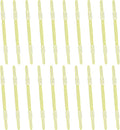 PATIKIL 20 Pcs Loose-Leaf Paper Binding Clamps, Yellow Plastic Paper Organizers Notebook Fasteners Reusable Prong Binder Clip for Home Office File Report Chart Documents