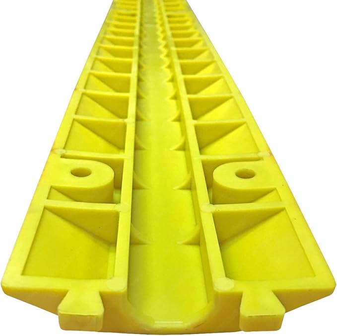 Electriduct Drop Trak Cable & Hose Protector Cord Cover - MINI - Yellow - 3 Pack