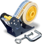 Excell LD-222 Manual Label Dispenser (2" Wide, 3" Core): Works with 2" or 1" Wide Labels. Easy Peel-Off Design. Includes C-clamp for mounting on desks or workstations. Efficient and Versatile.