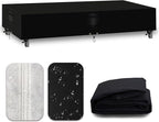 Heavy Duty Patio Furniture Covers Waterproof, 600D Outdoor Furniture Cover Waterproof for Sectional Sofa Couch, Outdoor Dining Table and Chair Set Covers 138''L x 102''W x 32''H, Black