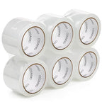 COSIMIXO Heavy Duty Packing Tape 2.7mil x 3.0" x 60 Yards, 6 Rolls,Industrial 3" Core, Clear, Great for Packing, Shipping & Moving