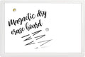 Loddie Doddie Magnetic Dry Erase White Board for Wall - 24" x 36" White Frame - Built-in Marker Tray & Stain-Resistant Surface