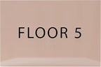 6" X4" Floor 5 Sign - ADA Compliant Tactile Graphics Grade 2 Braille Text | Wall Mount Plastic Directional Assistance, Floor Number Sign for Office, Schools, Hospitals, Apartments
