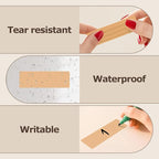 Brown Rectangle Color Coding Labels 3 × 1 Inches, Self-Adhesive Writable Waterproof Vinyl Blank Sticker Roll for Office Home School Business 1000 PCS