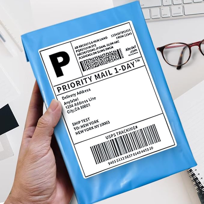 POLYSELLS 1000 pcs 6x9 Inches Blue Poly Mailers Shipping Envelopes, Strong Adhesive Sealing, Waterproof, and Tear-resistant Postal Mailing Bags for Clothing, Books, and Accessories