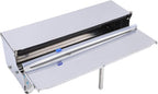 SUNGOOYUE Heavy Duty Stainless Steel Manual Food Wrapping Film Dispenser, Efficient Cutting and Wrapping for Home Kitchen, Essential Handheld Stretch Film Packing Machine for Home