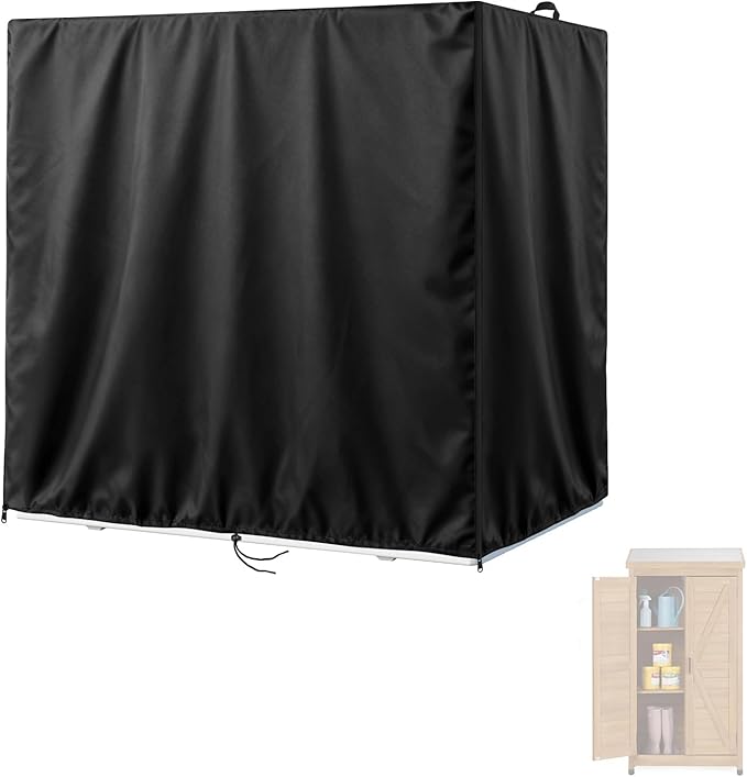 Kasla Storage Cabinet Cover, Outdoor Chest Storage Waterproof Cover, Weatherproof Cabinets Covers for Kitchen Patio Garden Backyard - 26"Lx19"Wx70"H