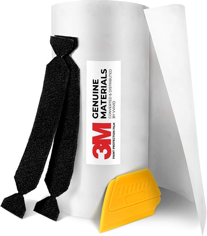 VViViD 3M Clear Paint Protection Vinyl Film 4 Inch Wide Choose Your Size Including Tools (4 Inch x 180 Inch Large roll)