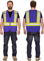 KAYGO Safety Vest with Pockets - High Visibility Reflective Vest ANSI Class 2 Construction Vest