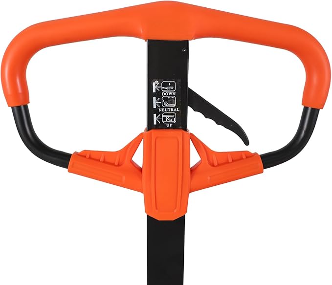 T Tory Carrier Pallet Jack, 5500 Lb. Capacity 27 x 48 Forks Mannual Pallet Truck, Hand Trucks with Replacement Load Wheels