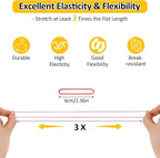 700 Pcs Rubber Bands, Size #16 Reusable Elastic Rubber Band for Office Supplies File Folders, Home Packaging, Crafts DIY Bundling, Multipurpose (Colored)