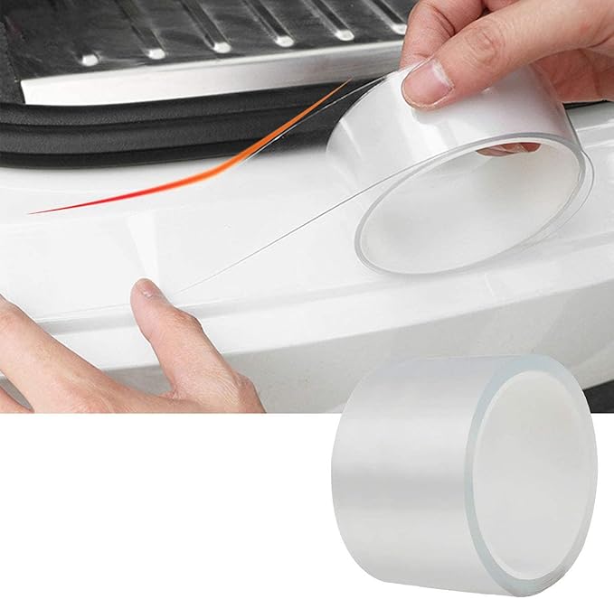 Universal Car Door’s Collision-Proof Strips Car Door Edge Guards Anti-Collision Adhesive Strip Invisible Transparent Bumper, Scratch-Resistant Body, Protect Car Door, Rear Bumper(33Ft x 2.8In)