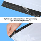 Outus 120 Pcs Poly Mailer Envelope 4 Sizes Shipping Bags Self Adhesive Clasp Envelope Self Adhesive Tear Proof Mailing Covers(13 x 17 In, 15 x 20 In, 16 x 22 In, 18 x 24 in,White)
