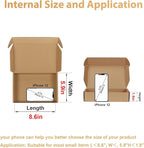 Trwcrt Shipping Boxes 9x6x2 Set of 20, Corrugated Cardboard Box for Packing Small Business, Brown