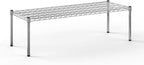 18''W x 48''L x 14''H Chrome Plated Wire Dunnage Rack | Off The Floor Storage