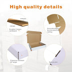 Corrugated Mailers, 11 1/8" x 8 5/8" x 2"(Inner Size), 25 Pack, Cardboard Shipping Boxes, Oyster White (CM1182-25)