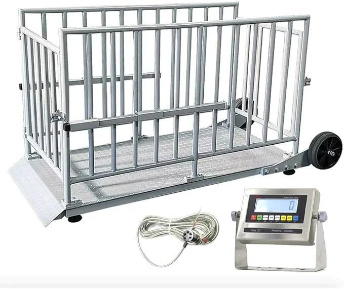 Liberty LS-930-5’x30 (60” x 30”) Cage System Portable Livestock Animal Weighing Scale | 2000 lb x 0.5 lb