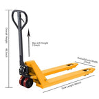 Tory Carrier Hand Pallet Jack, Standard Duty Manual Pallet Truck 48" Lx27 W 5500lbs Capacity