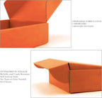 Cardboard Boxes Shipping Boxes,15 Pack Recyclable Corrugated Cardboard Box Small Mailing Storage Gift Boxes for Shipping, Mailing, Gifts Packaging, 6x6x2" (Orange)
