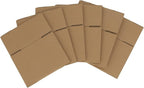 6x4x4 inches Shipping Boxes 50 Pack, Kraft Corrugated Small Cardboard Boxes for Mailing Packing, Brown