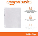 Amazon Basics Sheet Protectors for 3 Ring Binder, Heavyweight, Polypropylene, 8.5 x 11 Inch, 500-Pack, Clear