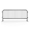 Angry Bull Barricades Metal Interlocking Steel Barricade (8.5 Ft. Heavy Duty, Flat Feet, Black Powder Coated, Set of 20)