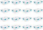 Sterilite 16-Pack Gasket Box, Weather-Resistant Storage Bins with Latching Lids, 37 Quart - Heavy-Duty Organizing Containers for Closet, Bathroom, and Office