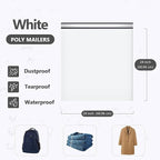 Large Poly Mailers 24x24 Inch 100PCS, 5 Layer Waterproof Self-Seal Shipping Bags for Clothes,Mailing,Books,Package, Strong Adhesive Tear-proof Mailers Bags Poly Envelopes for Small Business