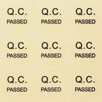 QC Passed Label Sticker Clear PVC Material Diameter 3CM Large Size QC Adhesive Sticker (1000)