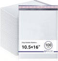 White 10.5x16 Inch Large Poly Bubble Mailers #5 | Padded Envelopes with Self Seal | Air Lined Cushioned Bubble Mailer | Usable Size 10.5x15 | 100 Pack Bulk | Lightweight shipping Bags